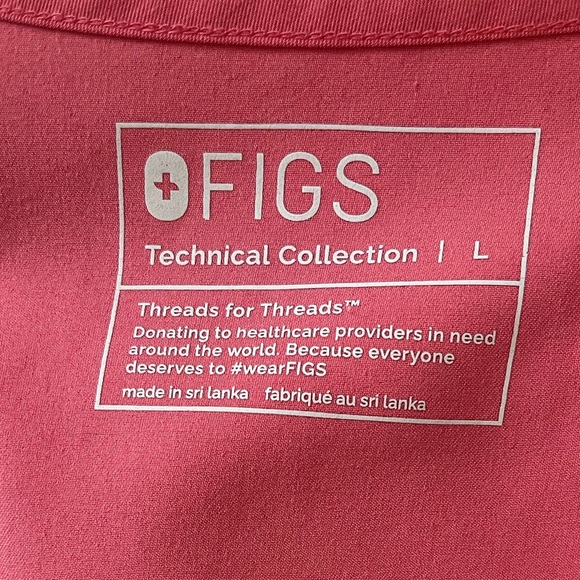 desert rose Figs one pocket top and bottoms - Picture 2 of 4